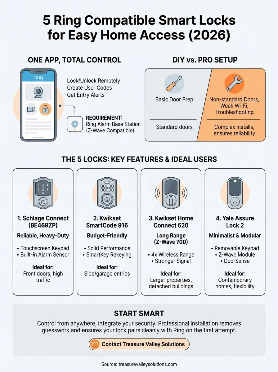 ring compatible smart locks infographic